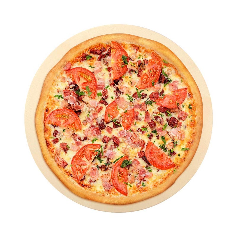 Dracarys 15" Round Pizza Stone Baking Stones for Grill and Oven,Big green Egg Accessories,Heavy Duty Ceramic Pizza Grilling Pan,Thermal Shock Resistance Perfect for Baking Crisp Crust Pizza - Image 4
